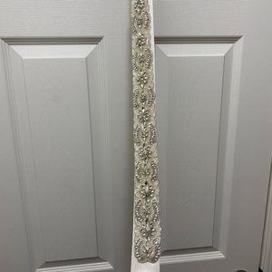 Jeweled Satin Belt